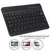 Slim Light Wireless Bluetooth Keyboard for Android IOS WIN Black