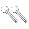 METALLIXITY Quick Release Pins (10mmx45mm) 2Pcs, Carbon Steel Pull Pin