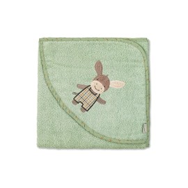 Sterntaler Emmilius Hooded Bath Towel 100 x 100 cm Green