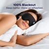 Revive Float Sleep Mask, 100% Blackout, Soft Contoured Foam, Black,