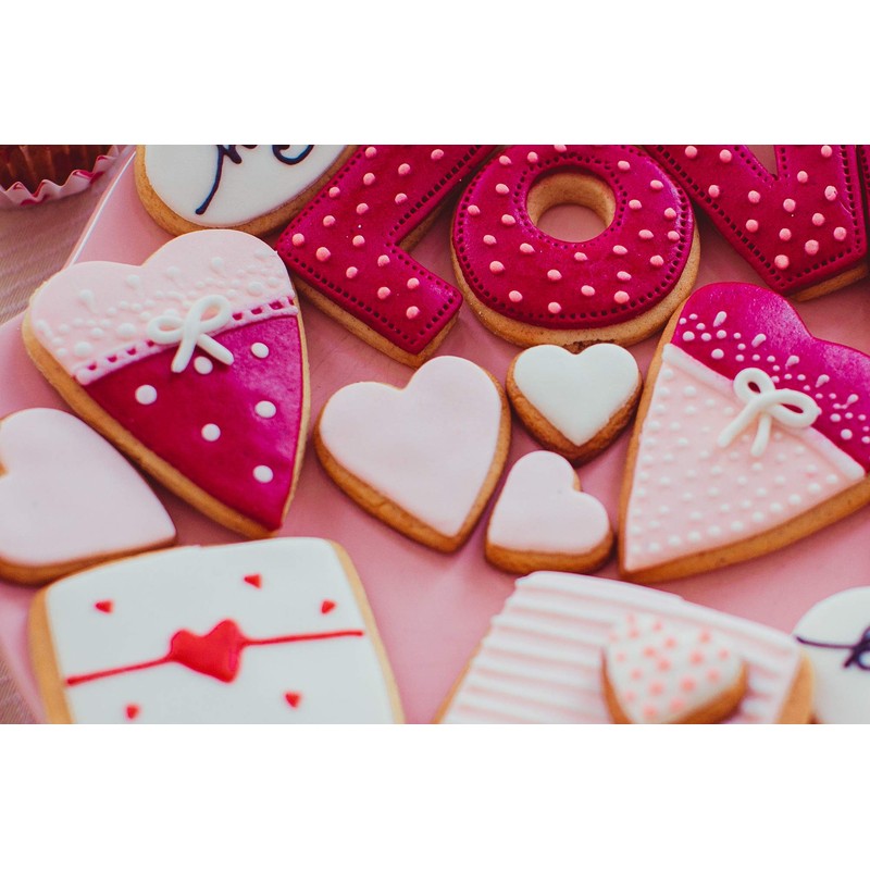 Fox Run 3680 Heart Shaped Cookie Cutters, Stainless Steel, 5-Piece