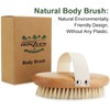 HONZUEN Body Brush Natural Bristles, Dry Brush, Ideal Bath Brush