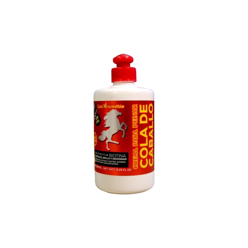 Crema Para Peinar Cola De Caballo 250ml Labs Incredible