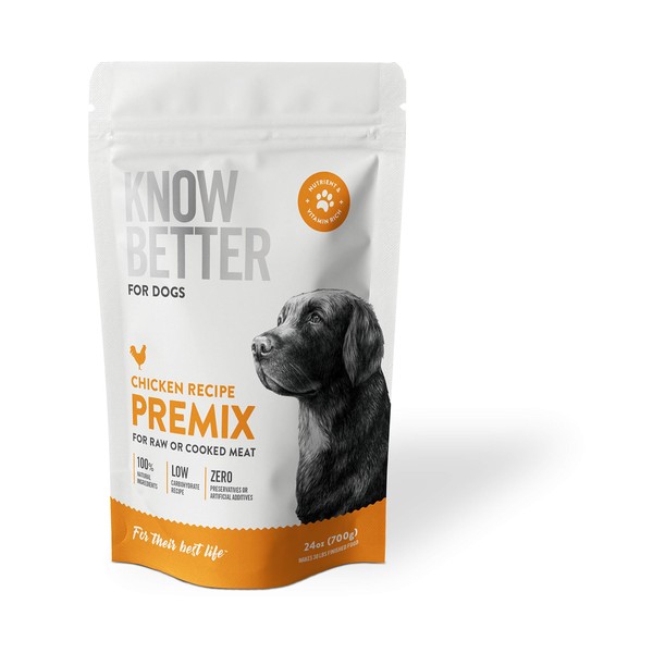 Know Better for Dogs - Chicken Recipe Premix (Chicken, 24oz)