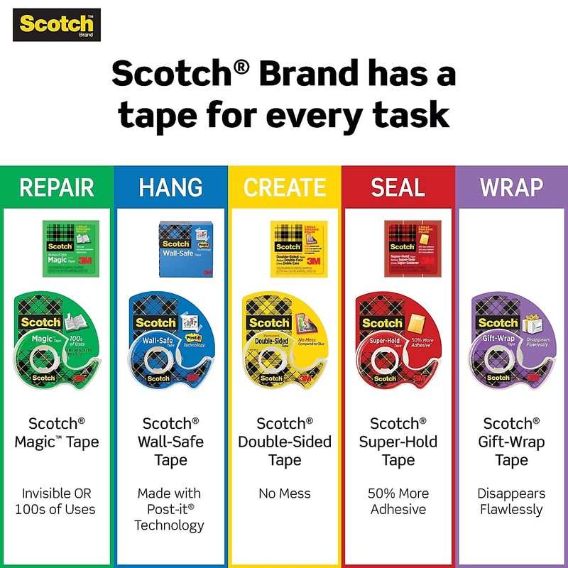 Scotch Magic Tape with Dispenser 3/4" x 300"