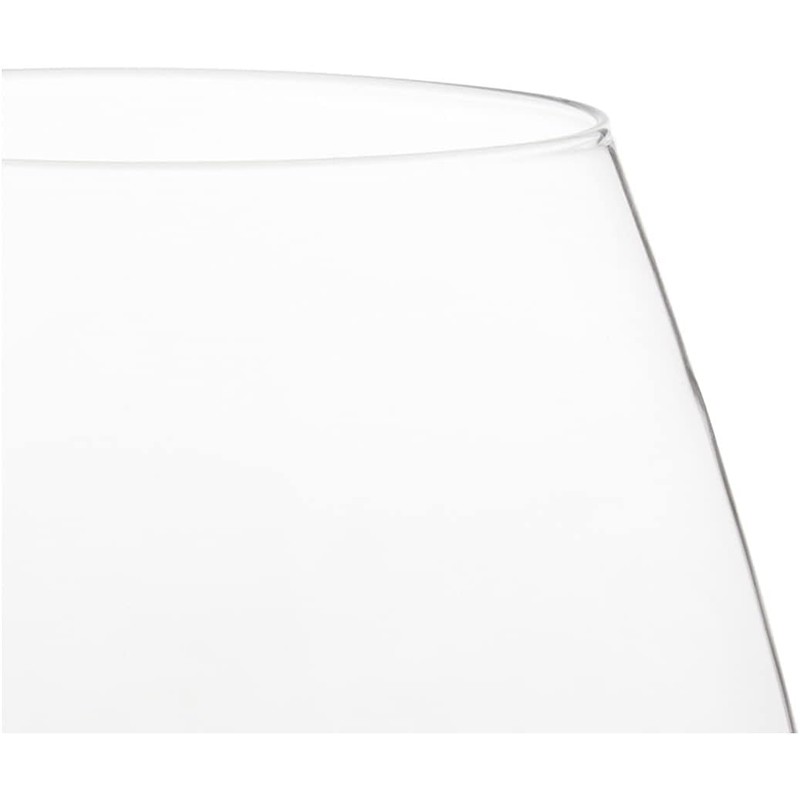 Luigi Bormioli Atelier Stemless Pinot Noir Wine Glass, 20-Ounce, Set