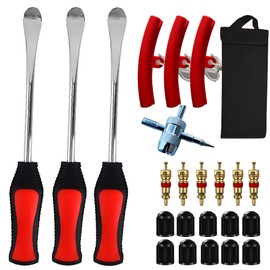 FGXY 23pcs Pry Bar Set, Crowbar, Multi Functional Tool, Crowbar Set, Repair Tools, Used for Daily Maintenance and Disassembly of Tires for Bicycles, Motorcycles, Tractors, Etc. Various Vehicle Models
