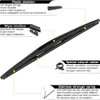 AUTOBOO 26"+20" Windshield Wipers with 14" Rear Wiper Blade Replacement