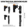 xik Kayak Phone Holder Mount with T-Bolt Track Ball,[720° Dual-Adjustable