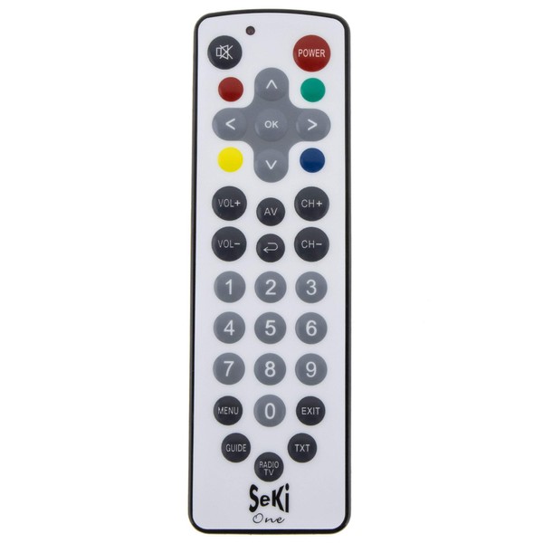 SeKi One Remote Control with Large Wipe-Clean Buttons White