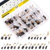 Mardatt 69Pcs 23 Sizes Electric Motor Carbon Brushes Replacement for