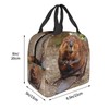 Larklitz Cute Funny Beaver Reusable Insulated Lunch Bag, 8.5in x