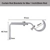 AYSUM Curtain Pole Brackets, 6Pcs Adjustable Curtain Rod Brackets for