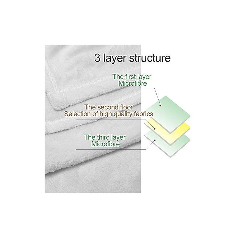 YISUMEI Blanket 150 x 200 cm Cuddly Blankets Soft Flannel