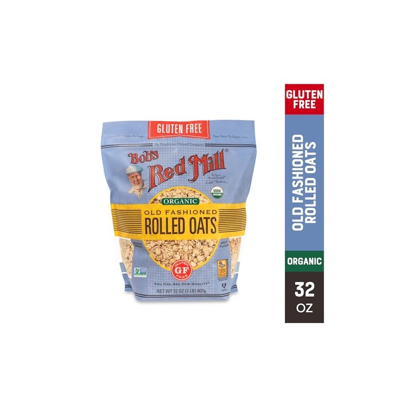 Bob´s Red Mill, Hojuelas de avena orgánica tradicional sin gluten,,