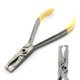 MEDENTRA Professional Dental Pliers Orthodontic Ligature Cutters & Wire Bending Loop Forming Tools - Premium Orthodontic Instruments for Braces (TC Bracket Removal Plier Straight 13.5cm)