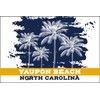 Yaupon Beach North Carolina Beach Souvenir Fridge Magnet Palm Design