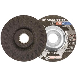 Walter 11T453 4-1/2x1/16x7/8 Zip+ Xtra Heavy Duty Cut-Off Wheels Type 27 Grit A36, 25 Pack