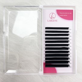 Eyelash Extensions 0.03 CC Curl 8-15mm Mixed Tray Premium Individual Lash Extensions, Classic Lashes Soft Matte Dark Professional Eyelashes Extension (0.03-CC-8-15 mm)