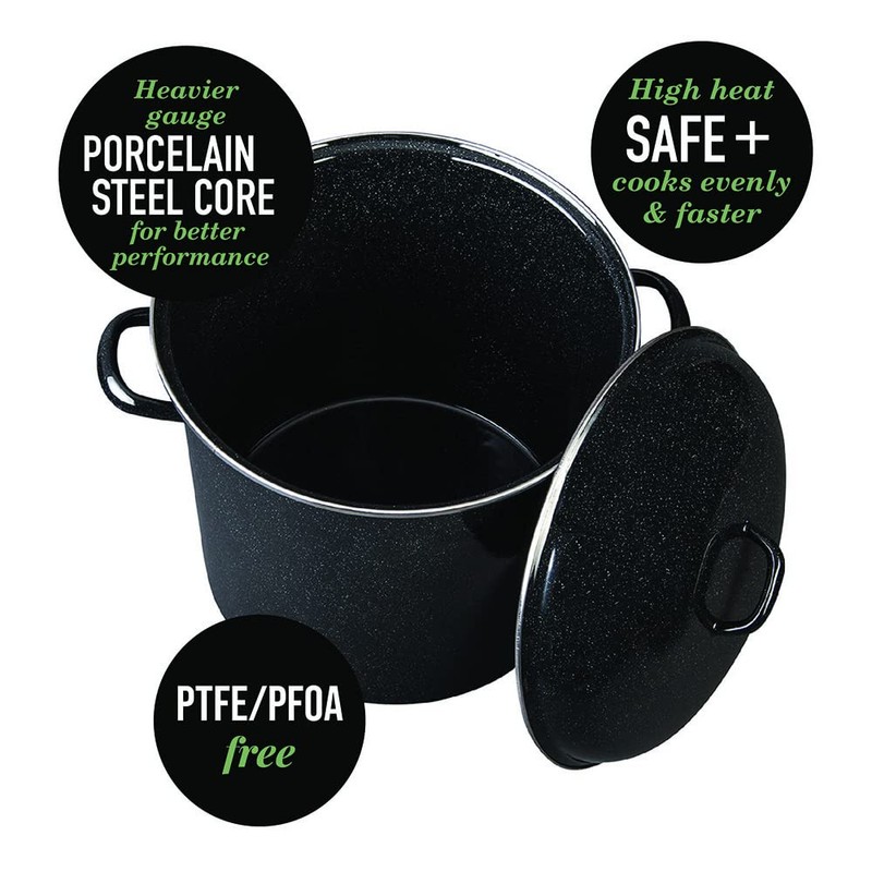 Granite Ware 15 Qt Heavy Gauge Stock Pot with Lid.