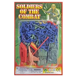 MVS Wholesale Toy Combat Soldiers Set, Military Action Play Figure Play sets, Retro Classic Army Toys For Kids, Assorted Colours Sent At Random.