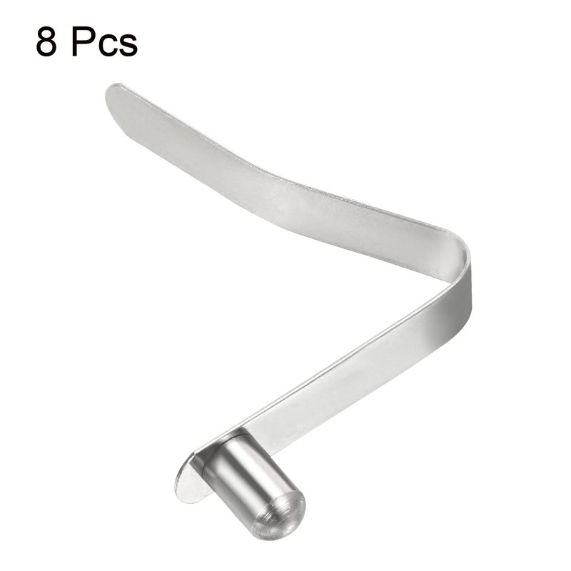 PATIKIL 9.5x6mm Kayak Paddle Snap 8pcs Pole Push Button Spring
