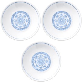Set of 3, Peony Phoenix 4.0 Plates, 5.1 x 0.9 inches (13 x 2.3 cm) | Chinese Small Plates