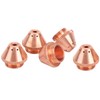 5Pcs Plasma Torch Cap Nozzle Cutting Kits Copper Welding Industrial