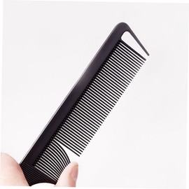 PACKOVE Hair Sectioning Clips and Rat Tail Combs Black Plastic Hair Styling Tools for Professional Salon Use Coloring Cutting Braiding and Home DIY with Lightweight Design