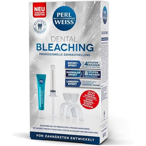 Perlweiss Dental Bleaching, Whiter Teeth with Instant Effect, Bleaching Innovation, 2 x 10 ml