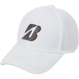 Bridgestone CPS25D Men's Cap Cool Vital ALL Mesh Cap, white, Free size