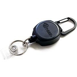 KEY-BAK Carrete para identificación, con cuerda Kevlar retráctil de 61 cm y llavero para 5 llaves o 113 g