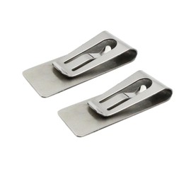 2 PCS Slim Money Clips Stainless Steel Cash Receipt Note Clip Credit Card Wallet Bill Holders Accessories for Men Women