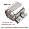 MOCNT Exhaust Clamp Pipe Connector 2.75 Inch Butt Joint Exhaust