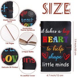 Teacher Gifts for Women Men, Thank You Teacher Gifts Teacher Notebook Appreciation Gifts, Gifts for Teacher Christmas Leaving Gifts Presents Nursery Teacher Thank You Gifts