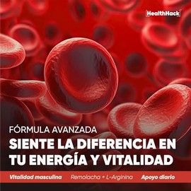 Blood Flow Platinum | Suplemento para la Circulación con L-Arginina, Remolacha y Óxido Nítrico, Magnesio, Complejo B y Vitamina D3 | Vitalidad y Biene