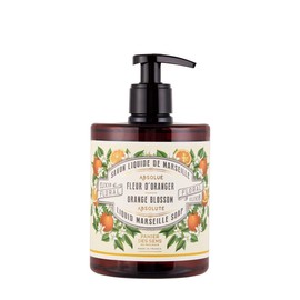 Panierdessens Absolute Orange Blossom Liquid Marseille Soap, 16.9 fl oz (500 ml) (Full Body Soap, France)
