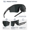 OUTDOORKING Polarized Sports Sunglasses for Men Women Unbreakable Frame Cycling