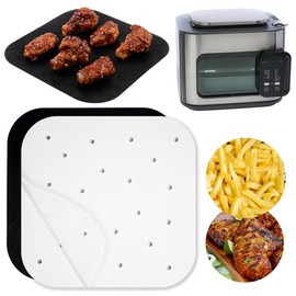 Air Fryer Parchment Paper Sheets for Ninja Combi All-in-One Multicooker 14-in-1 SFP701 Airfryer Oven and Slow Cooker, Perforated Liners 100pcs Pre-Cut Square Accessories, Basket Protectors