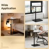 Joyoolife Rotating C Shaped Side Table with Cup Holder, Adjustable