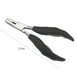 Heat Fusion Glue Keratin Bonding Micro Rings Removal Pliers for Hair Extensions hair plier hair extension plier (Flat Shape)