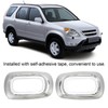 Pair Side LED Marker Light Covers Chrome Bezels Waterproof Heat