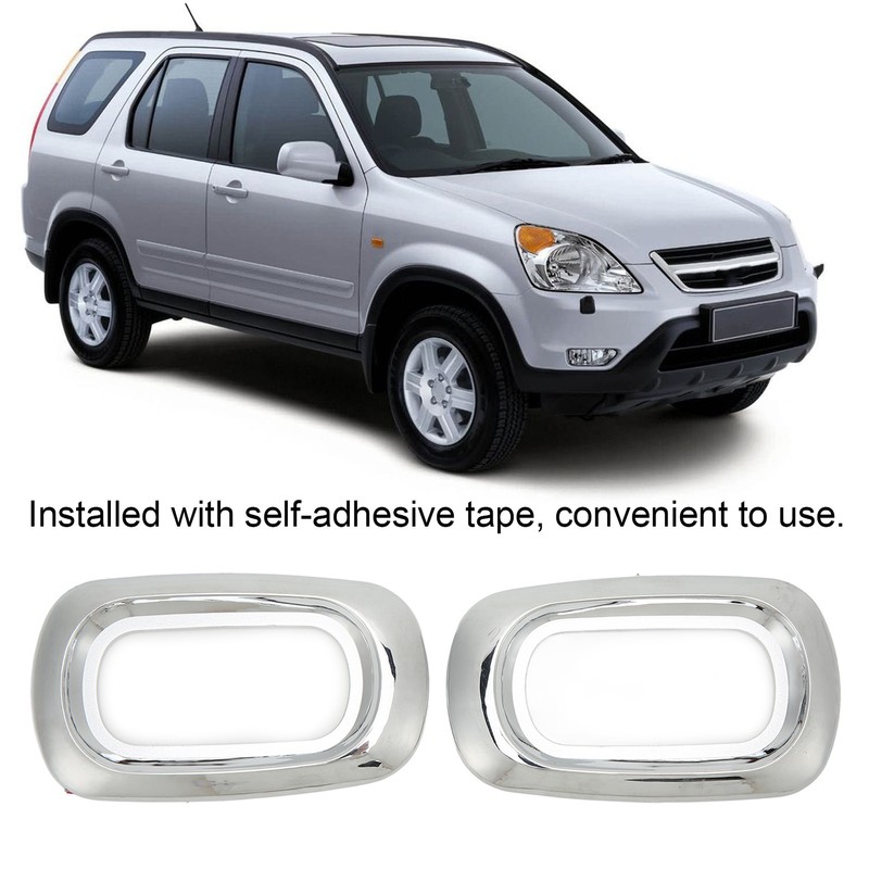 Pair Side LED Marker Light Covers Chrome Bezels Waterproof Heat