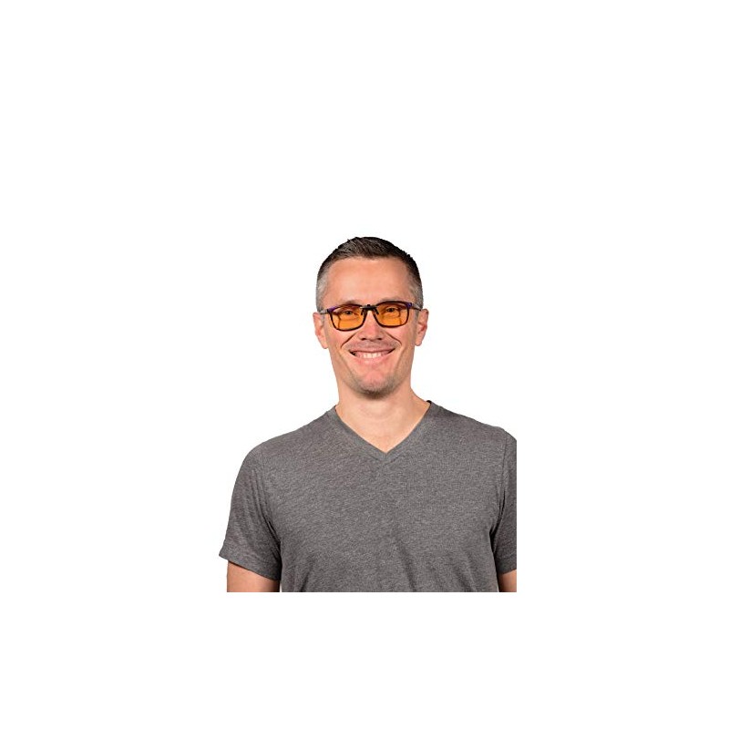 Clip-on Blue Light Reducing Lenses for Daytime Screen and Gaming