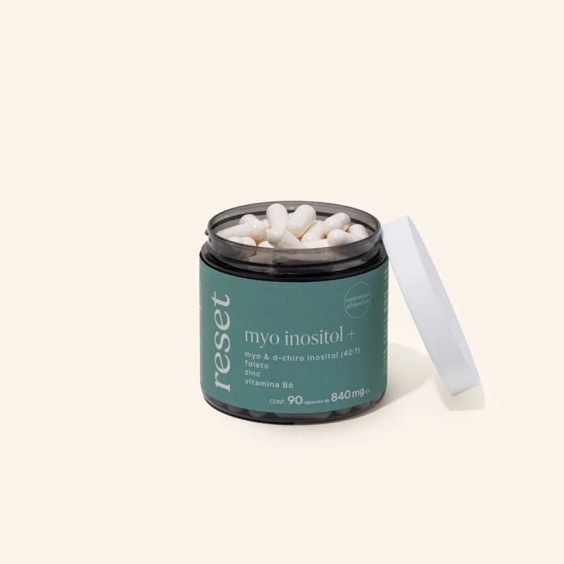 Reset |myo Inositol+ |myo&d-chiro Inositol Folato Zinc 90cap Sabor Sin