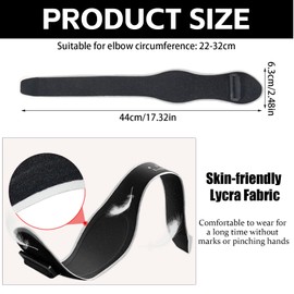 ZYEKIU Elbow Bandage Elbow Bandages Forearm Bandage Tennis Elbow Bandage Arm Bandage for Men and Women for Strength Sports in the Gym Tennis Elbow Cuff for Right and Left Epicondilitis (Grey)