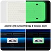 QiqaMole 1 Pack Silicone License Plate Frame, Front Back License