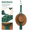 CAIRIAC Macrame Hat Hanger for Wall, Bohemian Hat Rack Organizer
