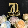 10-Pack Double Sided Gold Fabulous and 70th Birthday Centerpieces for