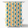 Lush Decor Mid Century Geo Shower Curtain, 72" x 72",